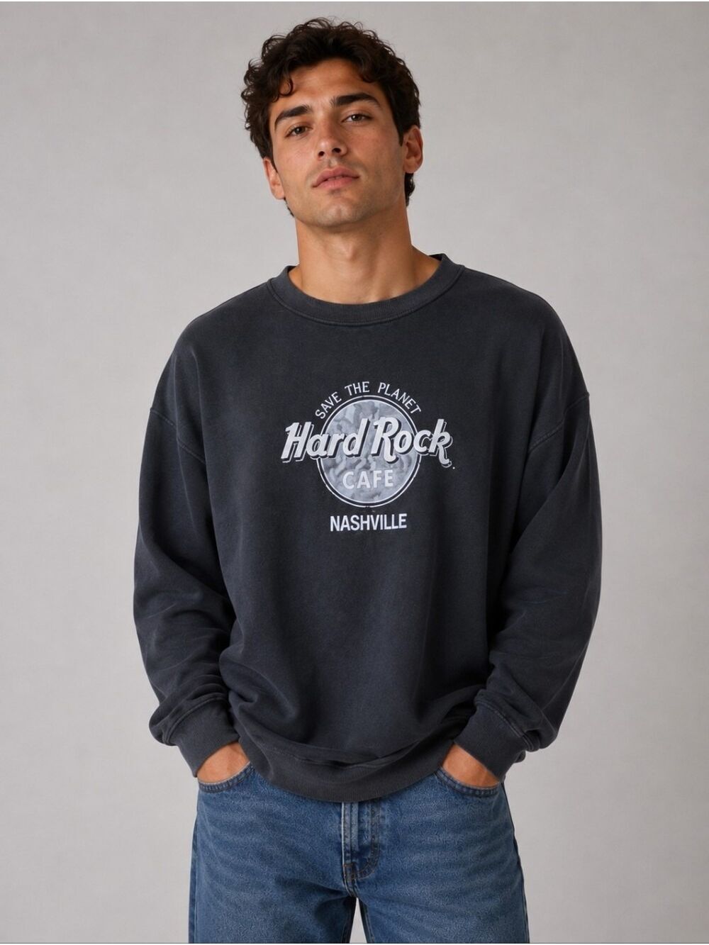 Vintage Hard Rock Cafe Nashville Unisex Sweatshirt, Size XL